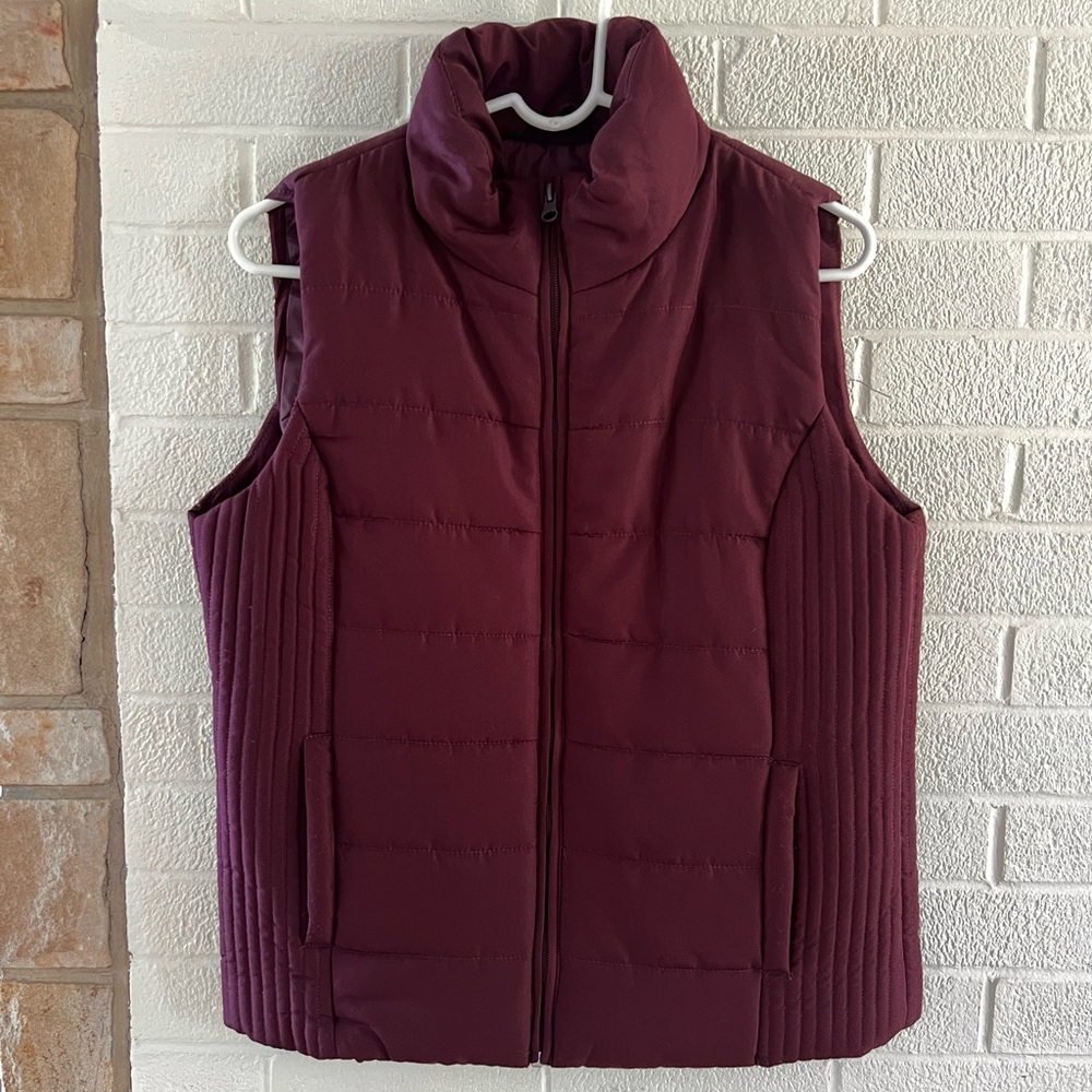Purple/maroon vest